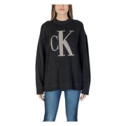 Calvin Klein Jeans Avslappnad Passform Sweatshirt Kvinnor Vår/Sommar B...