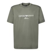 Emporio Armani Salvia Grön Logga T-shirt Green, Herr