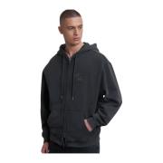 Filling Pieces Zip Hoodie Topiary Vintage Black Black, Herr