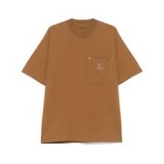 Carhartt Wip Fick T-shirt i Eldon stil Brown, Herr