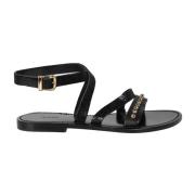 PINKO Luxembourg Sandaler med Fotledsrem Black, Dam