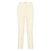 Elisabetta Franchi Gula Crêpe Byxor med Framfickor Yellow, Dam