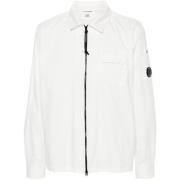 C.P. Company Vit Gaze Overshirt White, Herr