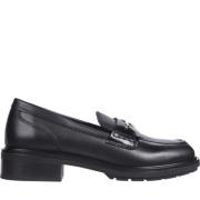 Tommy Hilfiger Svart Penny Loafer Damesskor Black, Dam