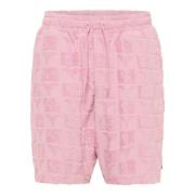 Carlo Colucci Terry Insert Oversize Streetwear Shorts Pink, Herr