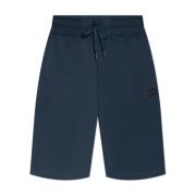 Versace Jeans Couture Shorts med logotypapplikation Blue, Herr