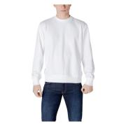 Colmar Bomull Polyester Hoodless Sweatshirt Kollektion White, Herr