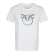 PINKO Quentin Casual T-tröja White, Dam