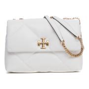 Tory Burch Konvertibel Kira Axelväska White, Dam