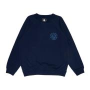 Edwin Bomull Oversized Sweatshirt Music Channel Blue, Herr