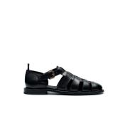 Alexander Hotto Svarta buffelskinnsandaler Black, Herr