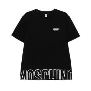 Moschino Svart T-shirt för män Black, Herr