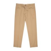 Nine In The Morning Avslappnad passform bomull chino byxor Beige, Herr