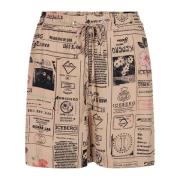 Iceberg Korta Bermuda-shorts i dubbel georgette av RCS-certifierad vis...