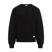 Saint Laurent Svart Sweatshirt Höj Stil Komfort Blue, Herr