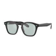 Oliver Peoples Vintage Fyrkantiga Solglasögon Ov5527U - N.03 Black, He...