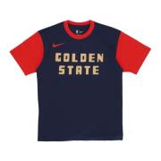 Nike City Edition Basket Tee Goldwar Navy Blue, Herr