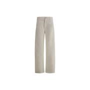 Brunello Cucinelli Stiliga böjda ben färgade jeans med fickor Beige, D...