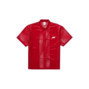 Supreme Röd Mesh Skjorta Samarbetet Nike Red, Herr