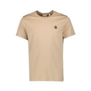 Burberry Logga Broderad Rund Hals T-shirt Beige, Herr