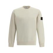 Stone Island Casual Crew Neck Sweatshirt Beige, Herr