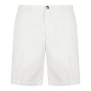 Brunello Cucinelli Eleganta Shorts för Män White, Herr