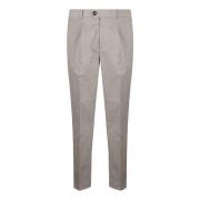 Brunello Cucinelli Färgade Gabardine Byxor 4 Säsonger Gray, Herr