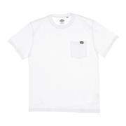 Dickies Vit Crew-Neck T-shirt med Ficka White, Herr