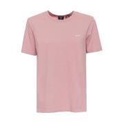 Superdry Broderad Logot-shirt för kvinnor Pink, Dam