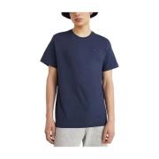 Tommy Jeans Blå Bomull Klassisk Crew Neck T-shirt Blue, Herr