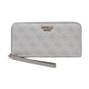 Guess Elegant Zip-plånbok med Stiligt Tryck Beige, Dam