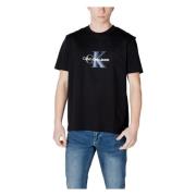 Calvin Klein Jeans Tryckt bomullst-shirt Black, Herr