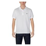 Lacoste Klassisk bomullspolotröja med knappfäste White, Herr