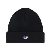 Champion Svart Beanie Akryl Ull Blandningsmössa Black, Herr