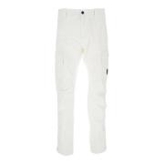 C.P. Company Vita Cargo Byxor med Linsmotiv White, Herr