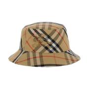 Burberry Check Fiskarhatt Beige Bomull Beige, Herr