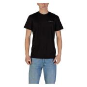 Tommy Jeans Svart Bomull T-shirt Kort Ärm Black, Herr