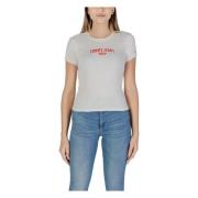 Tommy Jeans Vit Bomull Crew Neck T-shirt White, Dam