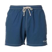 MC2 Saint Barth Blå boxershorts badkläder med fickor Blue, Herr