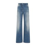 Givenchy Distressed Cotton Jeans Blue, Dam