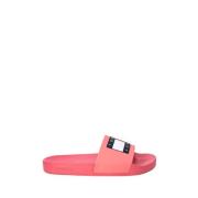 Tommy Jeans Rosa Slip-On Pool Slides Essential Pink, Dam