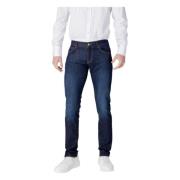 Armani Exchange Snygga Zip-jeans med fickor Blue, Herr