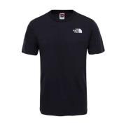 The North Face Svart Tryckt Bomull T-shirt för Män Black, Herr