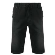 Diesel Dragsko Denim Shorts Svart Black, Herr