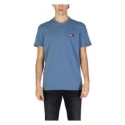 Tommy Jeans Blå Bomull Rund Hals T-shirt Blue, Herr