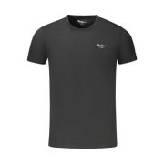 Pepe Jeans Svart Crew Neck T-Shirt Black, Herr