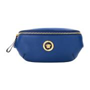 Versace Liten Navy Medusa Fanny Pack Blue, Dam