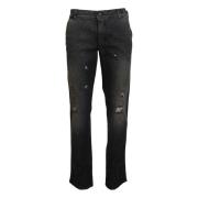 Dolce & Gabbana Regular Fit Grågrön Denim Jeans Gray, Herr