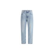 Brunello Cucinelli Klassiska Straight Five-Pocket Jeans Blue, Dam