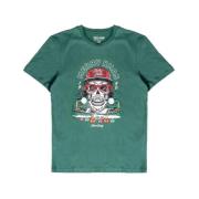 Jack & Jones Skull Grafisk Tee för Män Green, Herr